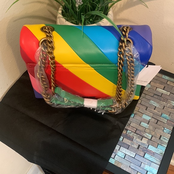 Kurt Geiger Rainbow Shop Kensington Leather Crossbody Bag - Picture 12 of 16